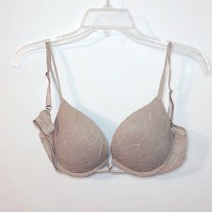 Major sale $9 was $24 Victoria Secrete push-up tan lace floral bra size …